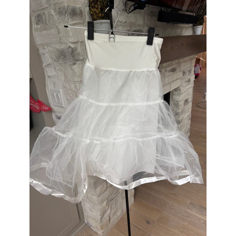 Grace Karin Girls White Ankle Length Crinoline Underskirts Size 8-9 Y - Picture 2 of 5